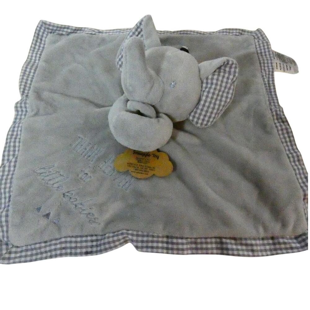 Baby Essentials Snuggle Toy/ Lovey Security Blanket  Elephant NWT